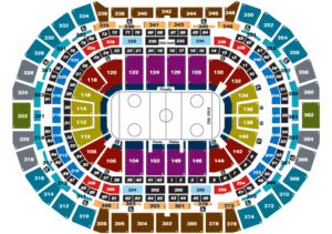 Avalanche Seating Map